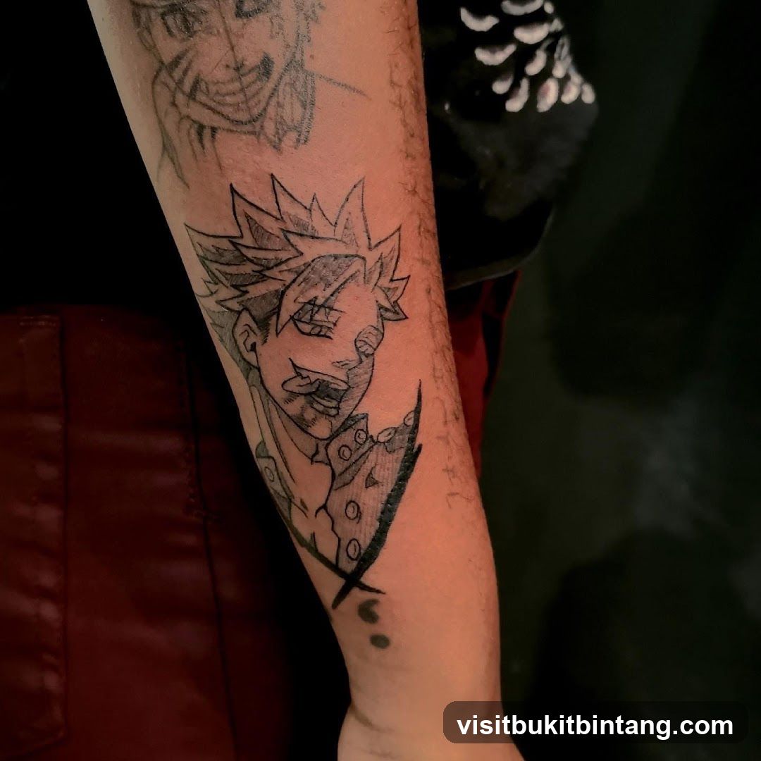 Tattoo of Anime Character