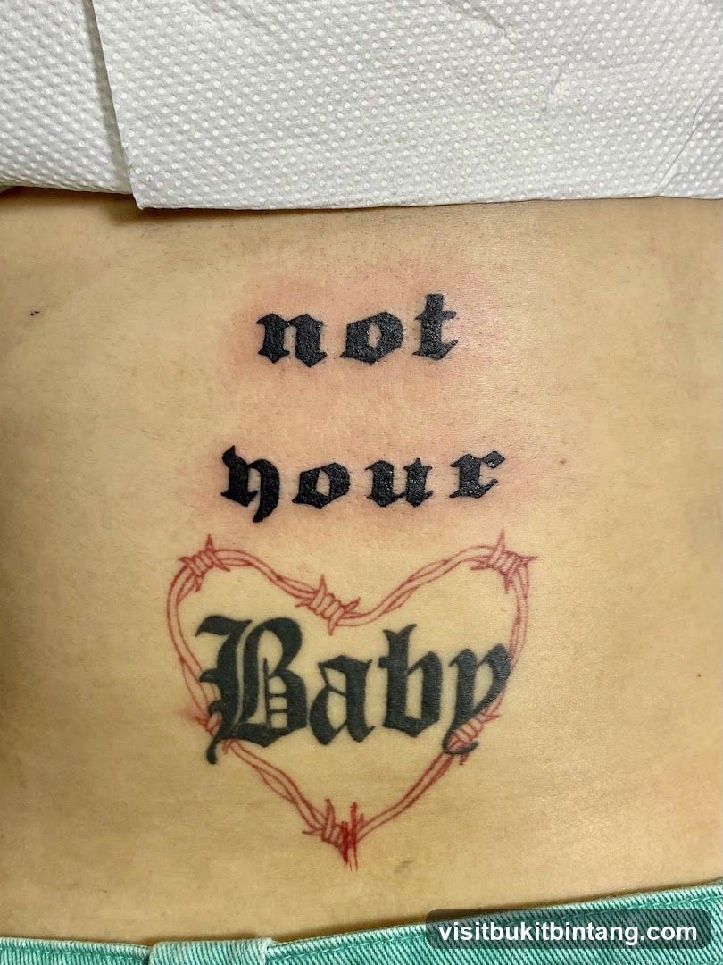 Tattoo with text