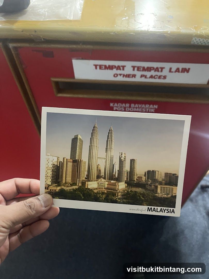 Postcard of Kuala Lumpur skyline