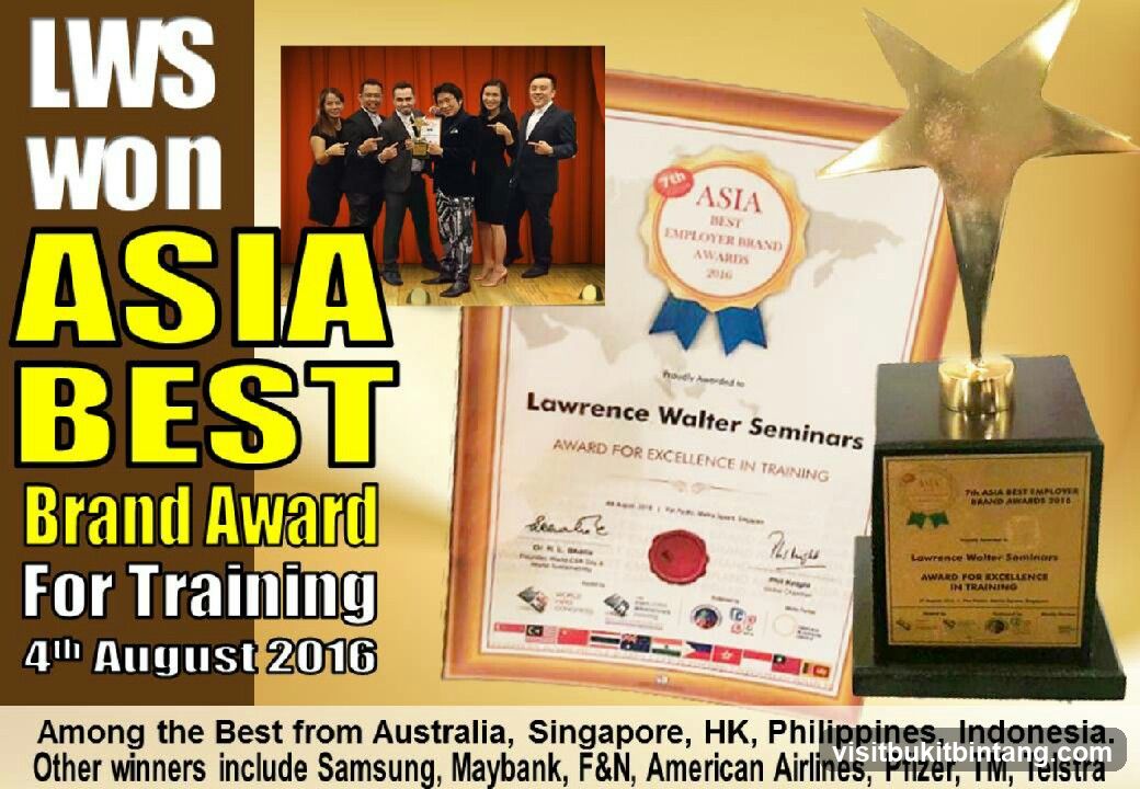 Asia Best Brand Award for Training