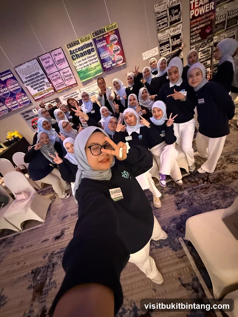 Group of people posing for a selfie