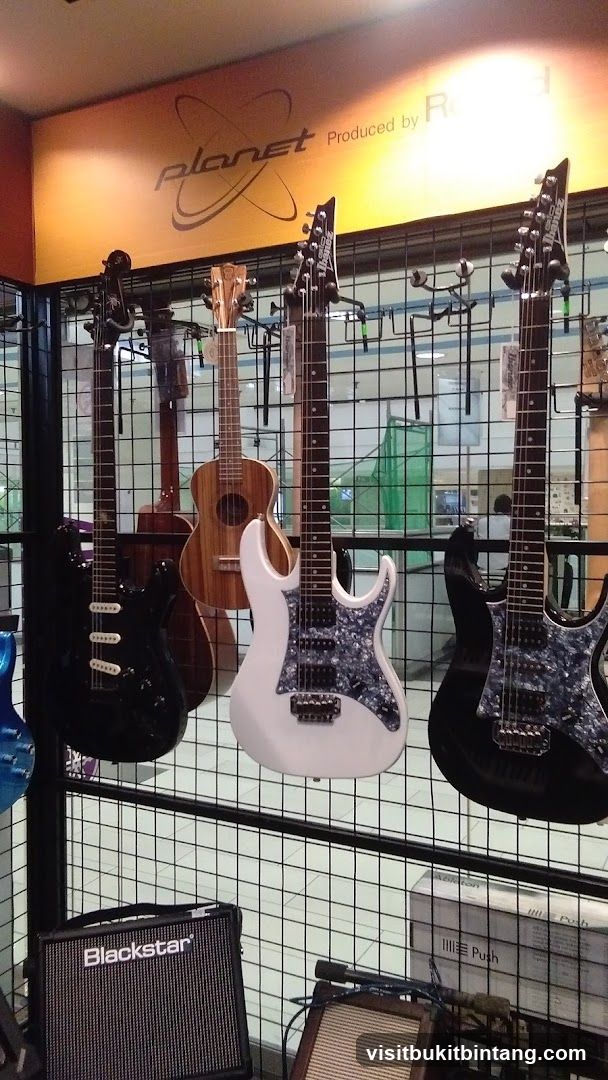 Guitars and Amplifier Display
