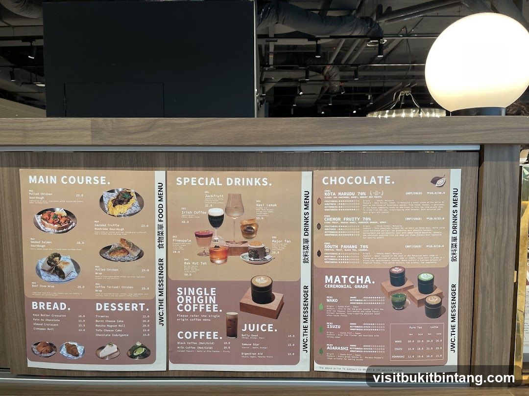 JWC.THE MESSENGER Menu