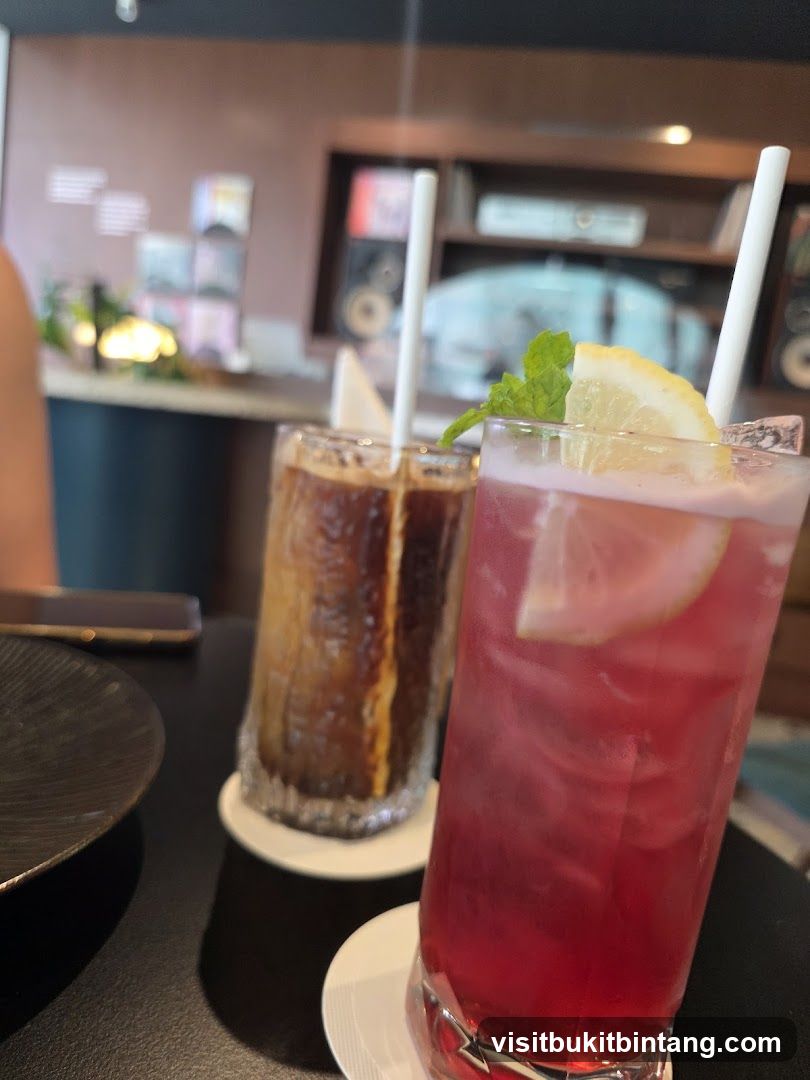 Two refreshing drinks on a table