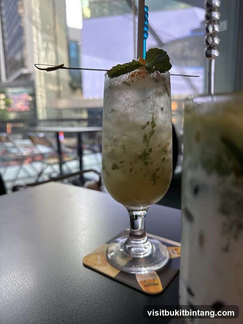 Cocktails on a table