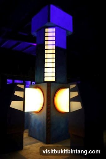 Futuristic Sculpture with Lights