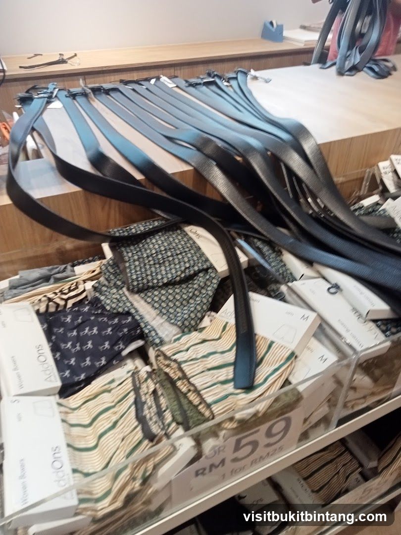 Belts and Underwear Display