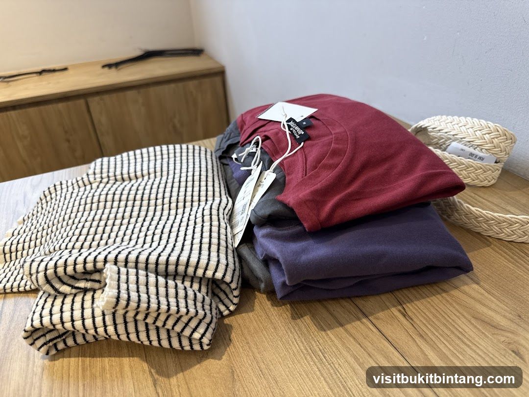 Folded Clothes and Belt