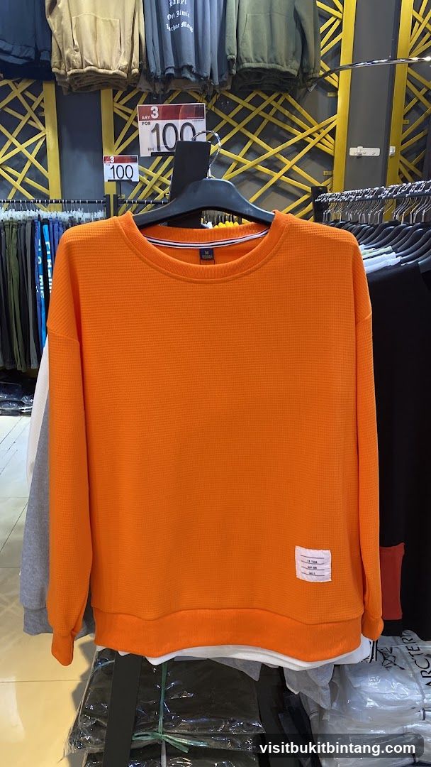 Orange Sweatshirt Display