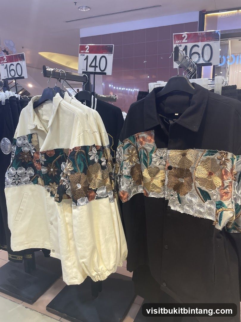 Embroidered Jackets on Display