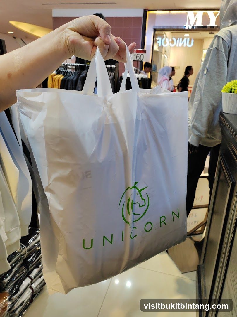 Shopping Bag with Unicorn Logo