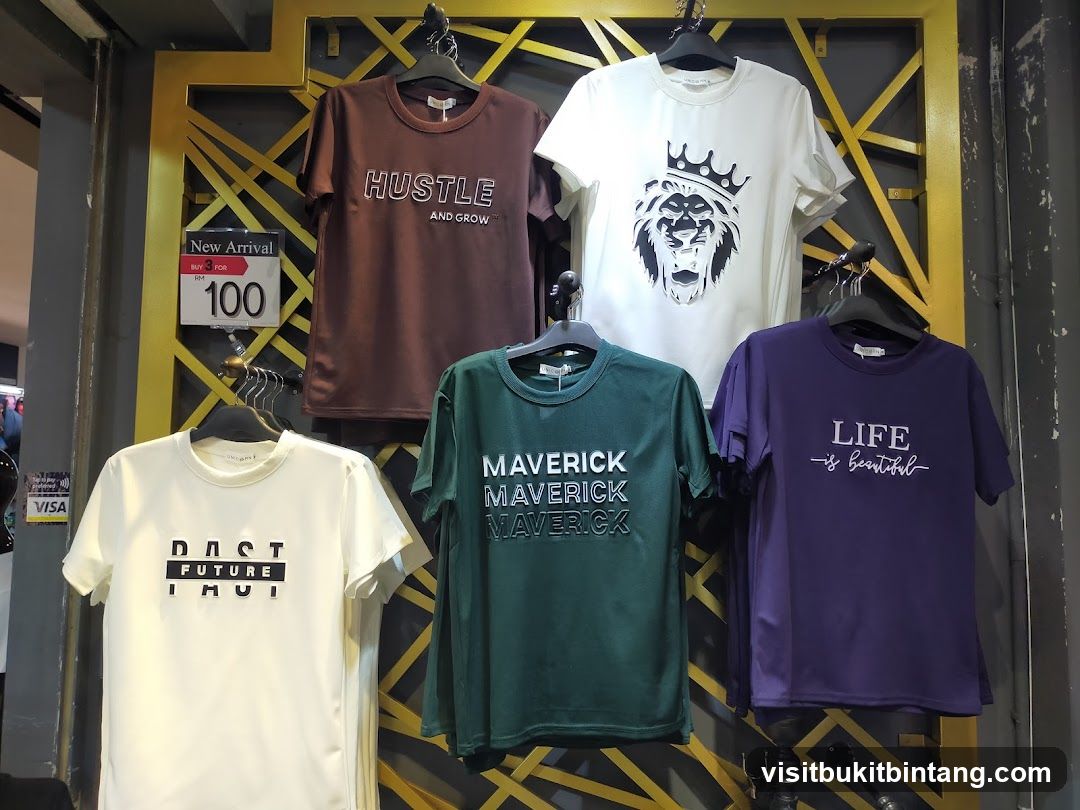 T-shirts display
