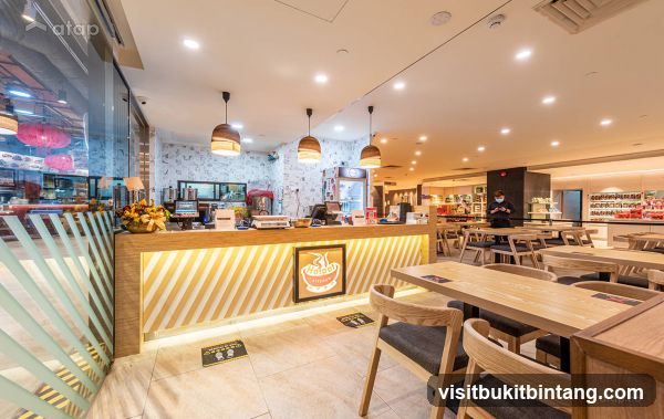Restaurant Interior with Counter and Seating