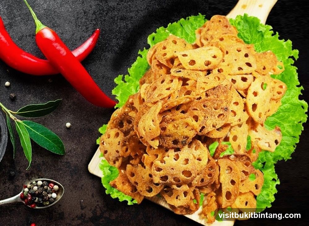 Crispy Lotus Root Chips with Chili and Spices