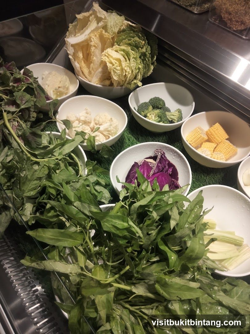 Fresh Vegetables Display