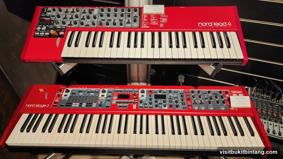Two Red Synthesizers