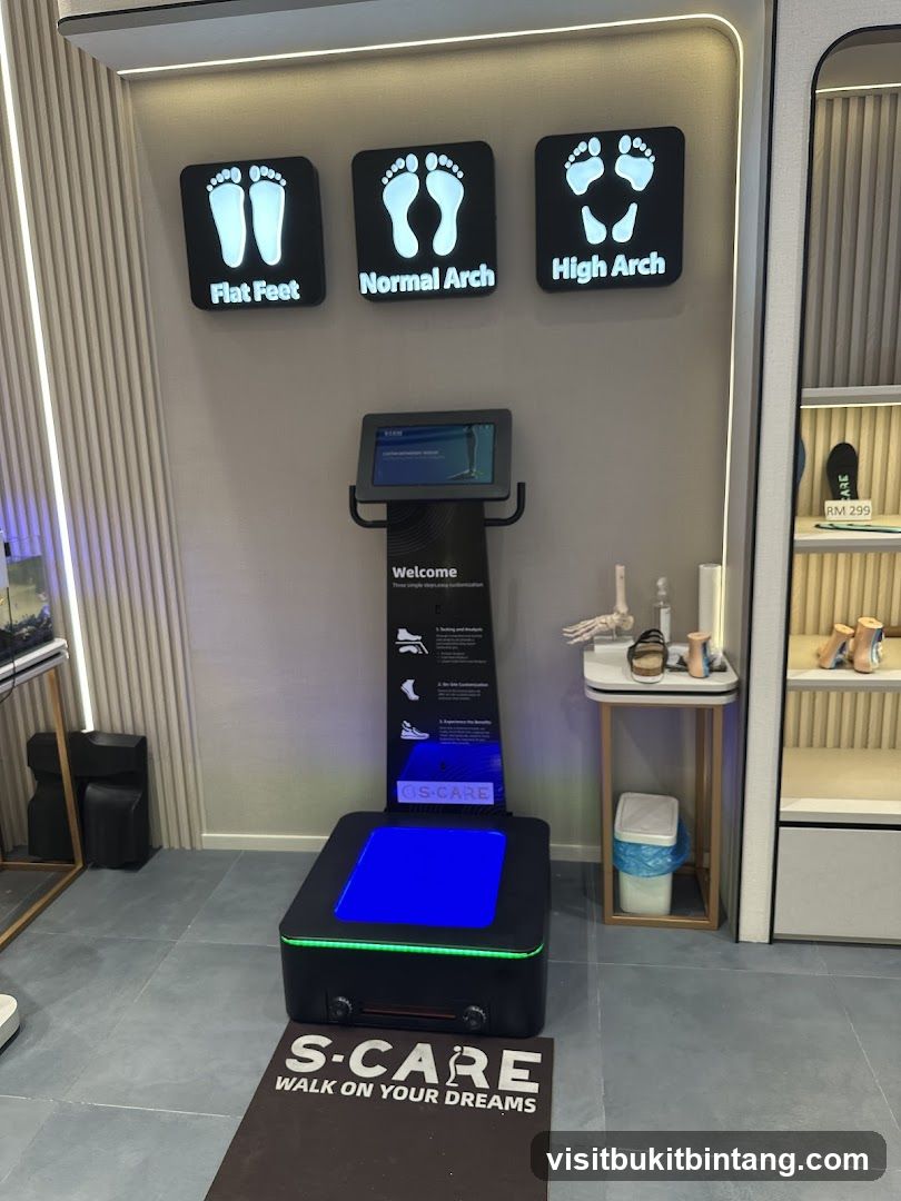 Foot scanning station