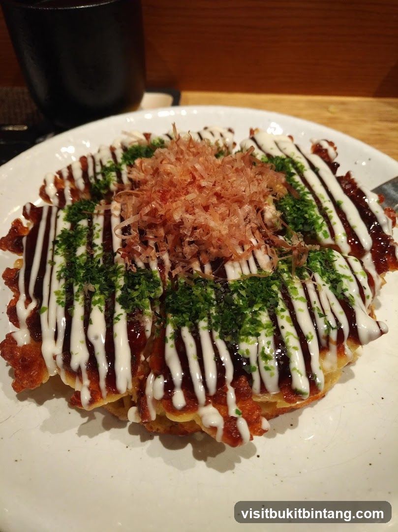 Okonomiyaki with Toppings