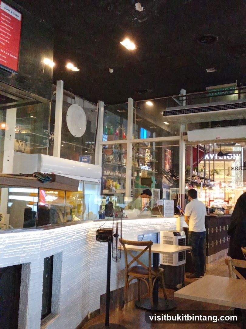 Interior of a cafe