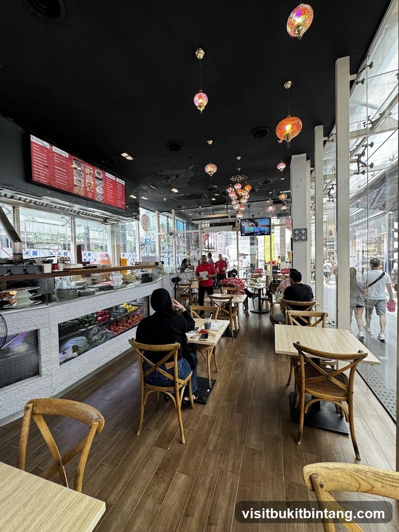 Restaurant Interior with Menu