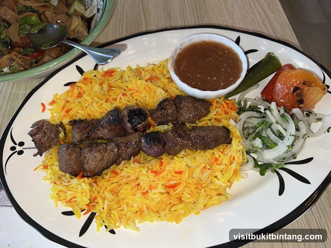 Lamb Kebabs with Rice