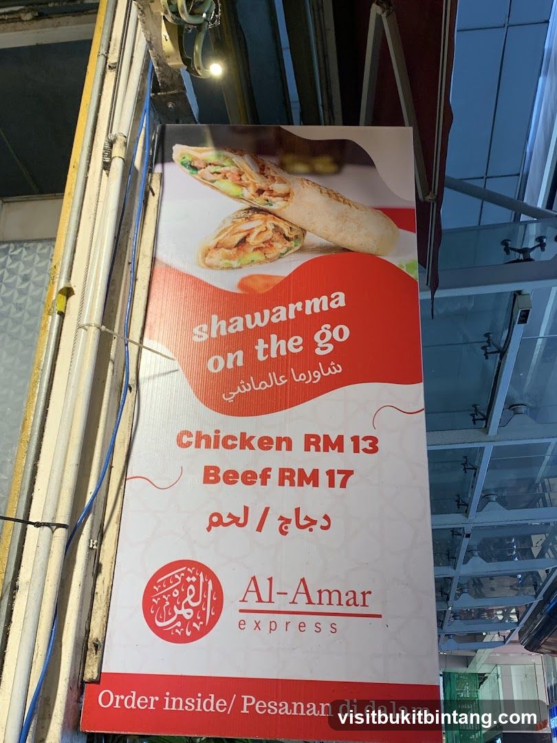 Shawarma on the go sign
