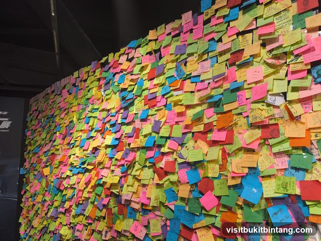 Wall Covered in Sticky Notes