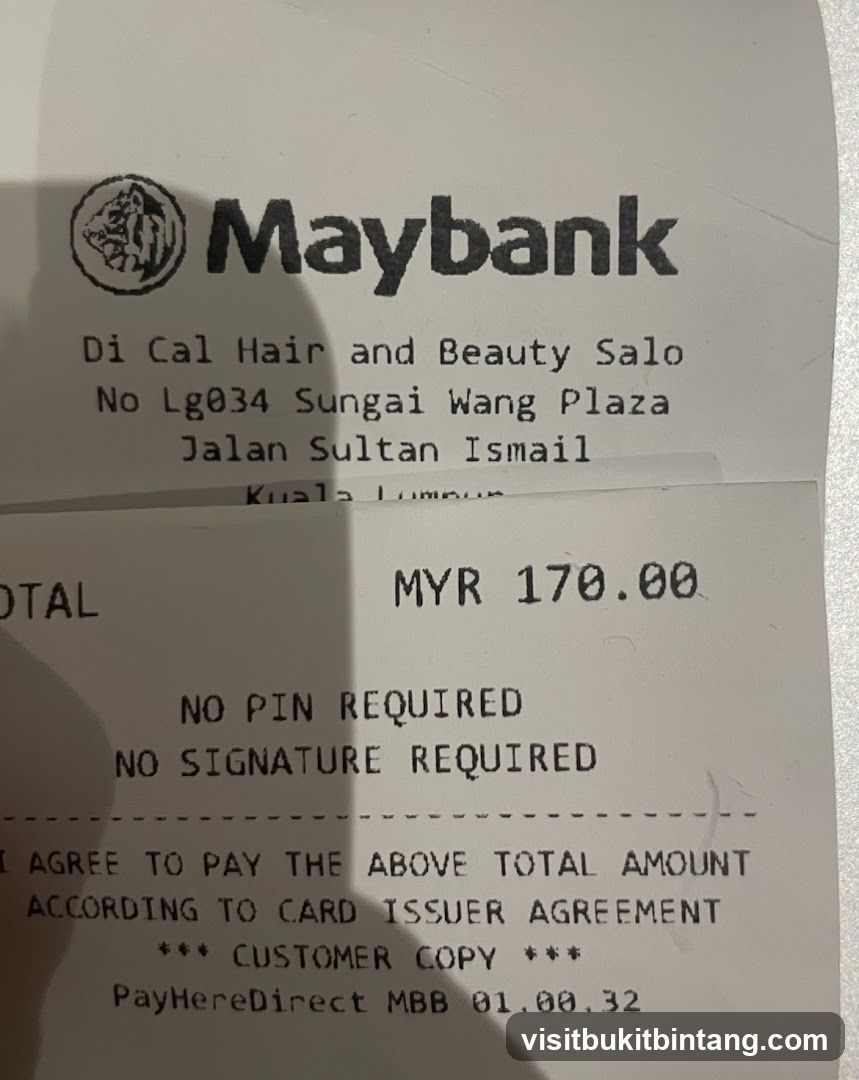Maybank Receipt