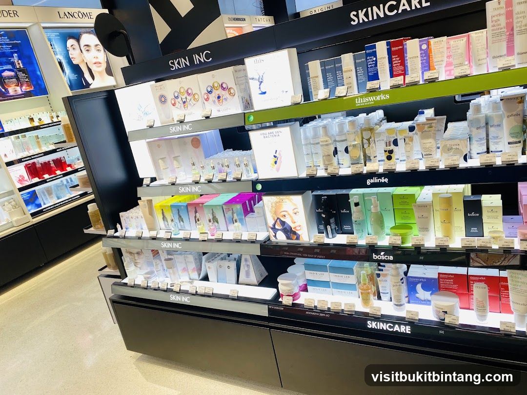 Skincare Products Display