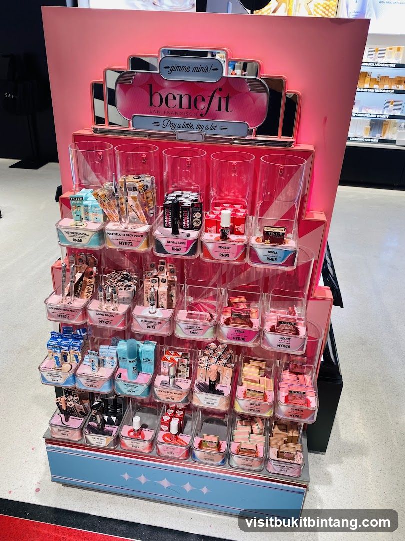 Benefit Cosmetics Display