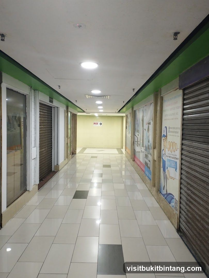 Indoor Hallway with Shops