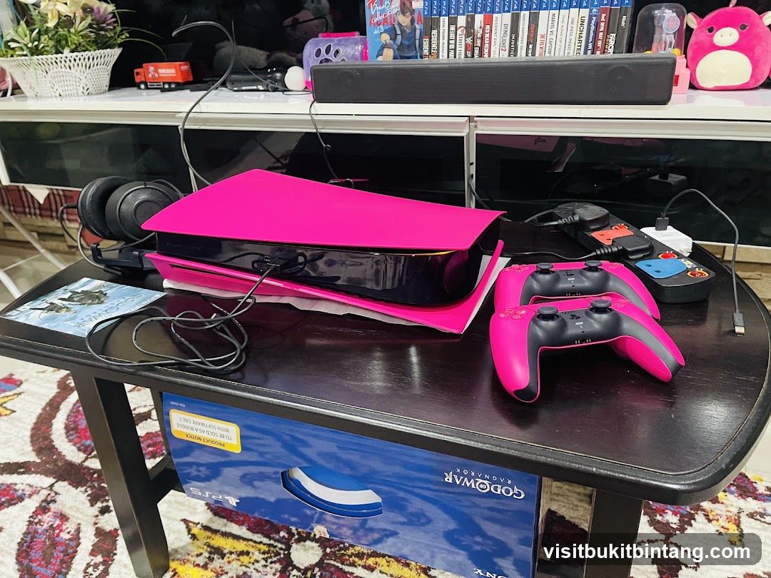 Pink PlayStation 5 Console and Accessories