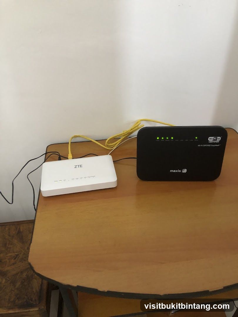 Two Routers on a Desk