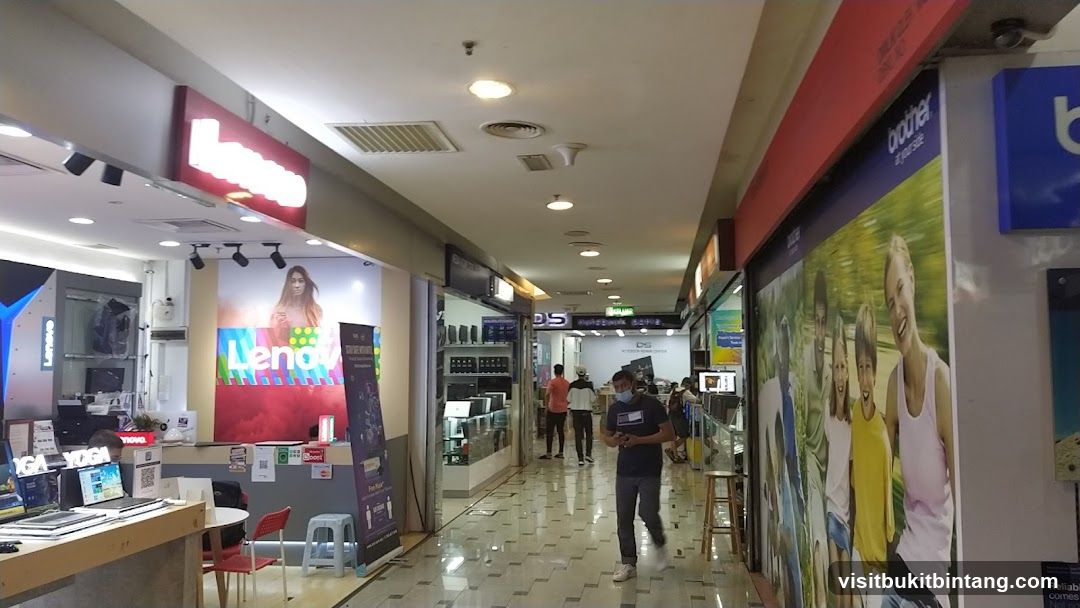 Electronics store interior