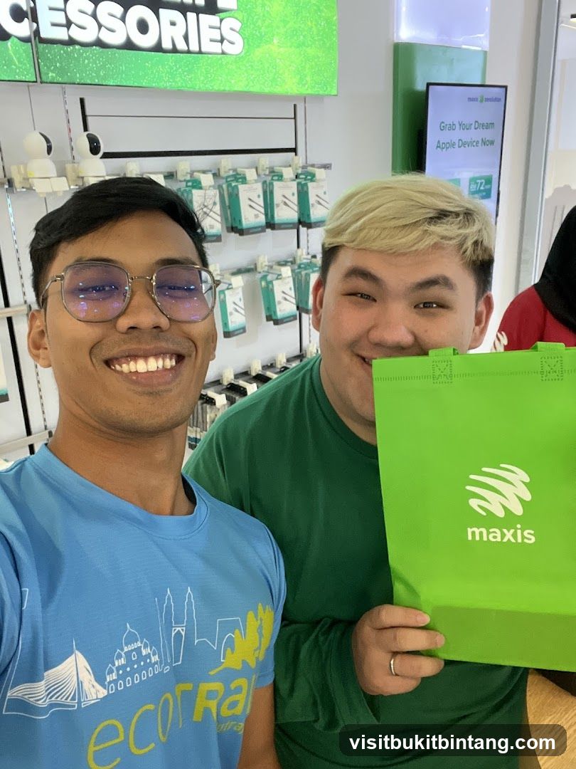 Two men in a store
