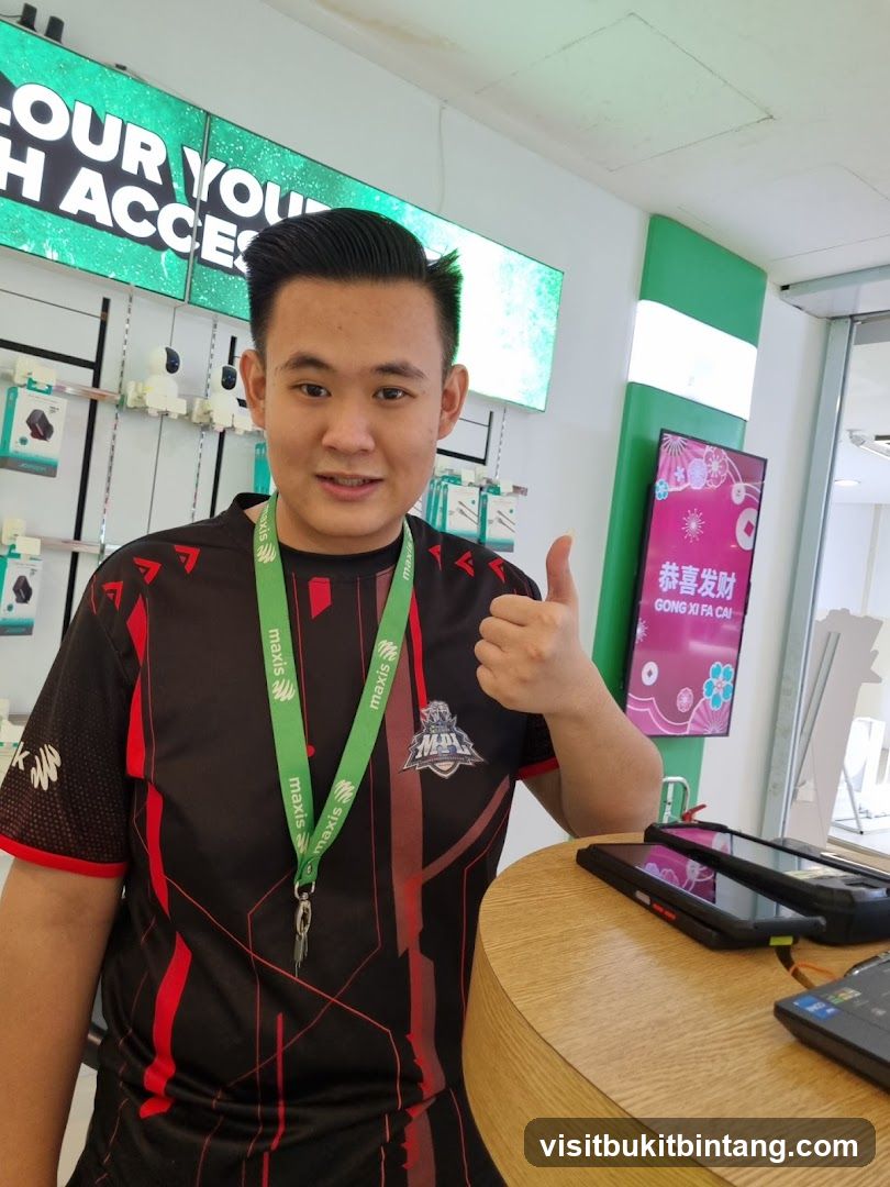 Store Employee Giving Thumbs Up