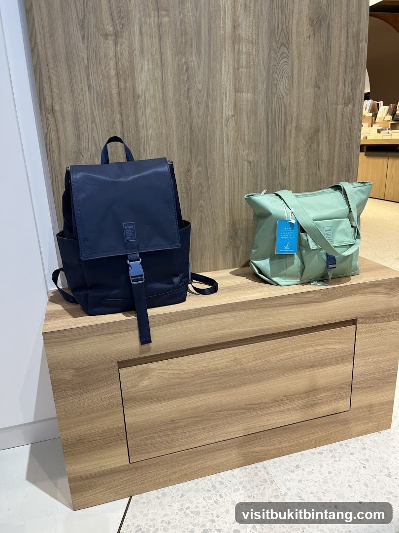 Bags on Display