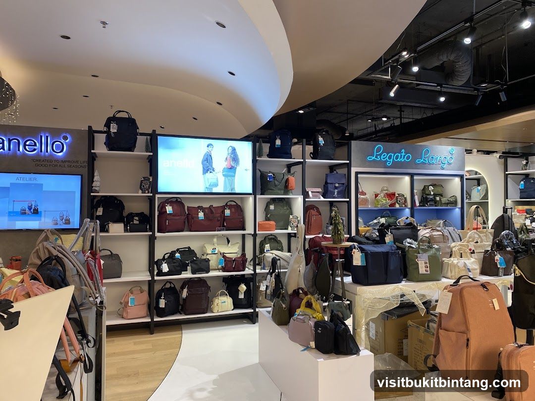 Bags and Accessories Display
