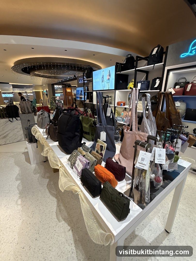 Bags and Accessories Display