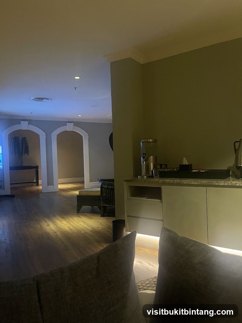 Interior of a lounge area