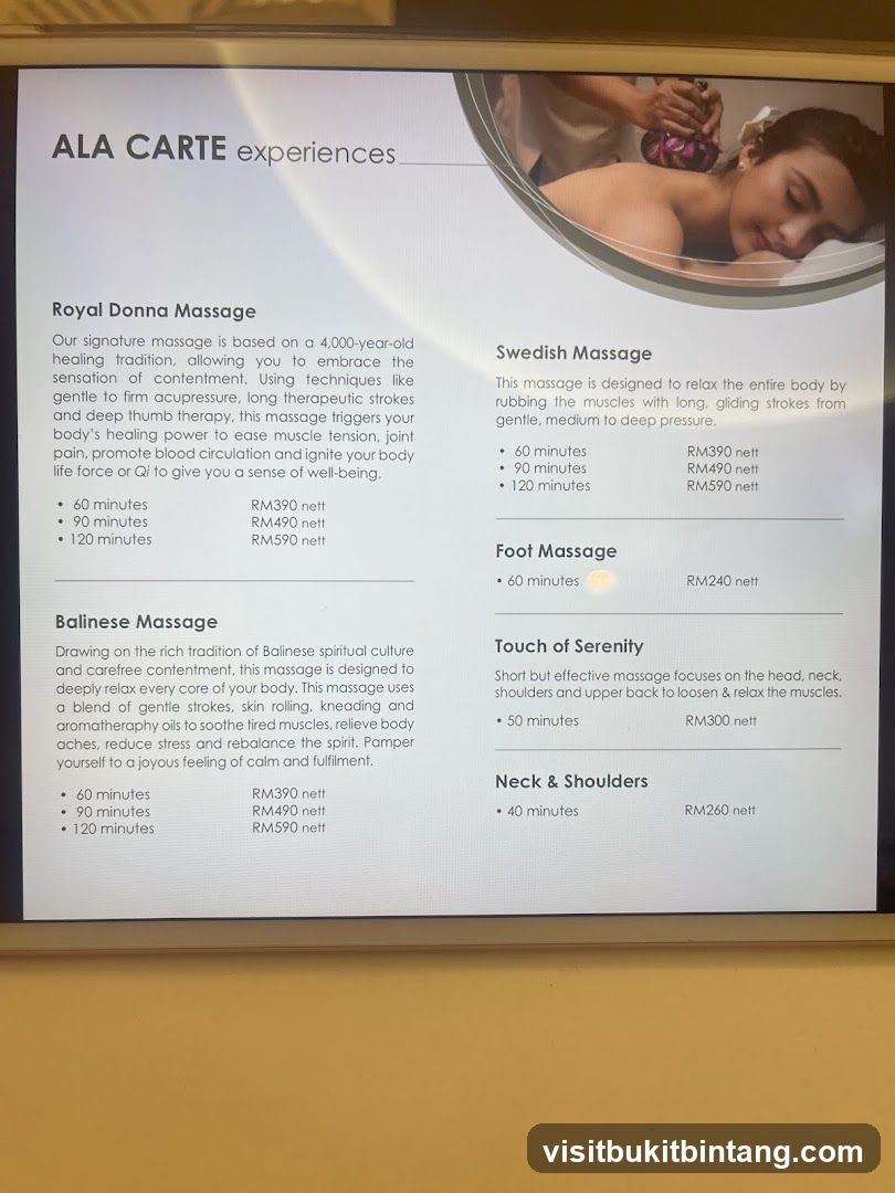 ALA CARTE experiences