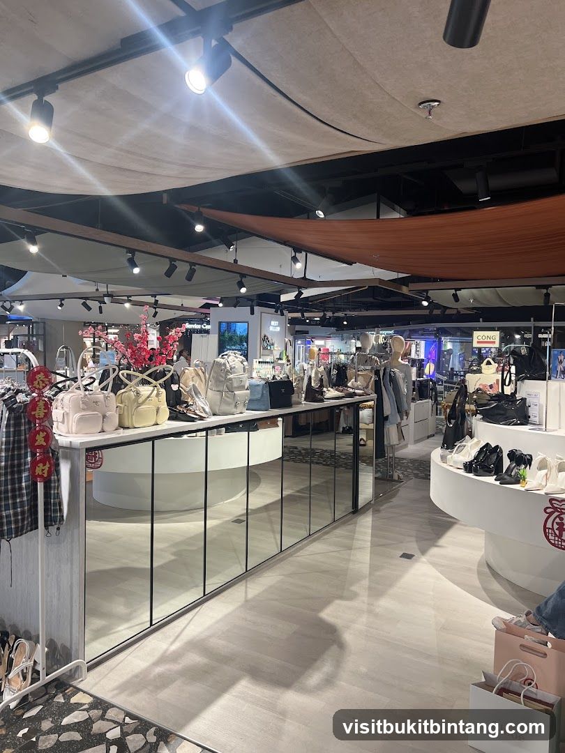 Store Interior with Handbags and Shoes