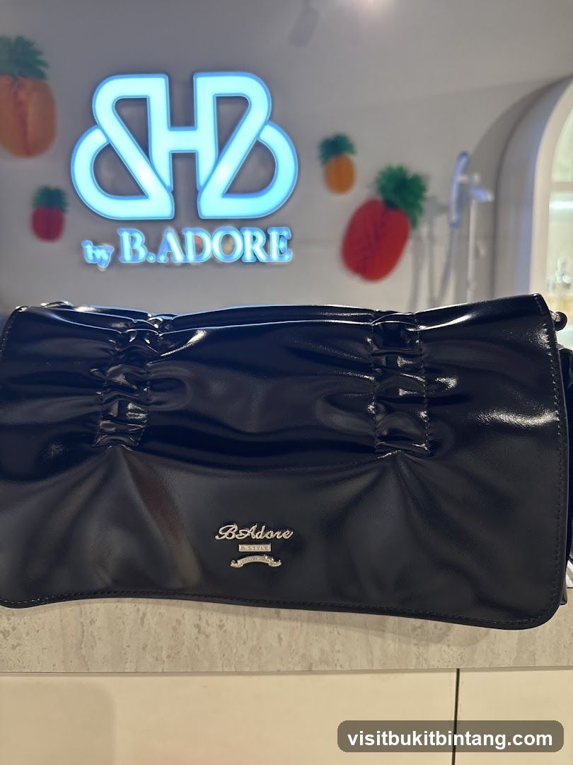 Black Handbag with Logo