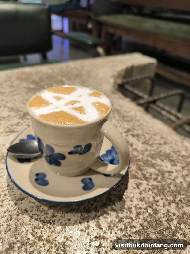 Coffee with latte art