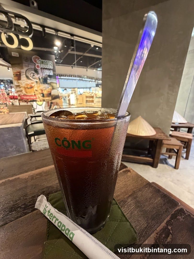 Iced Tea with Spoon