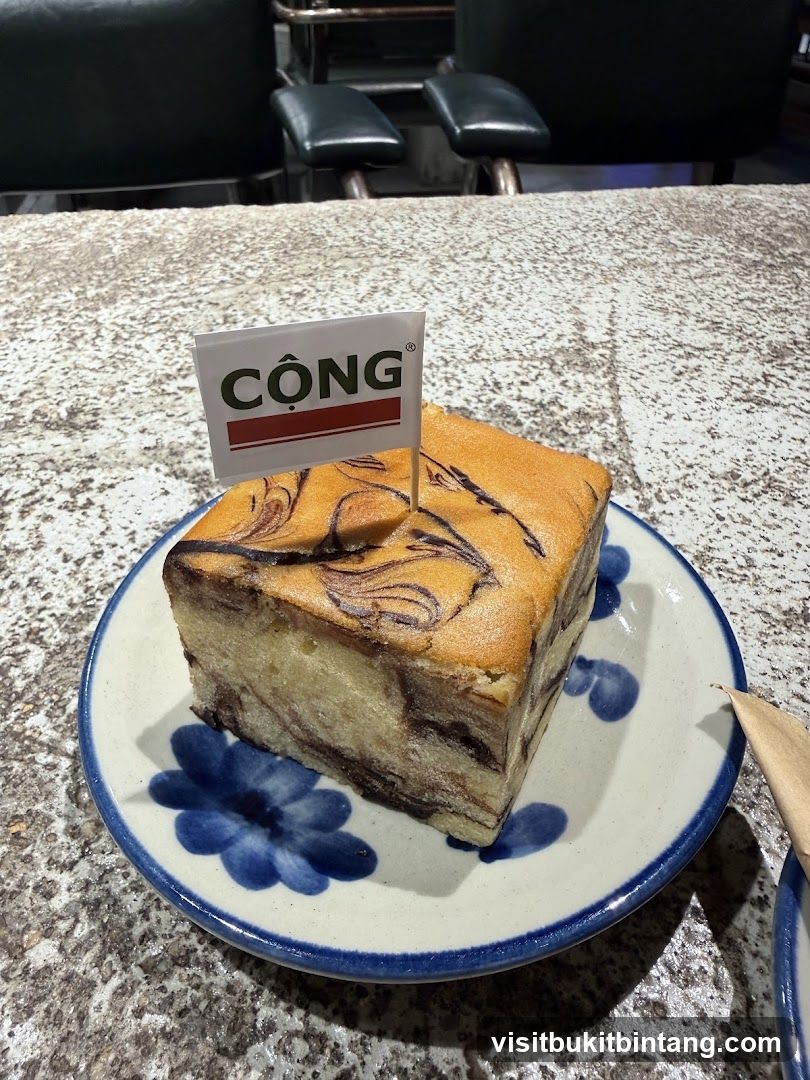 Marble Cake with Cong Coffee Flag
