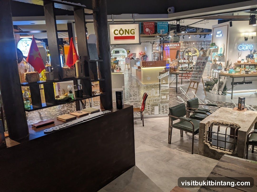 Interior of a retail store