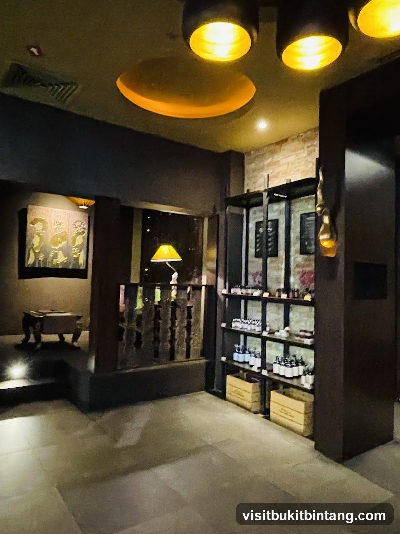 Interior of a shop with shelves of products