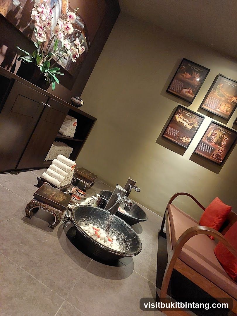 Spa Foot Soak Area