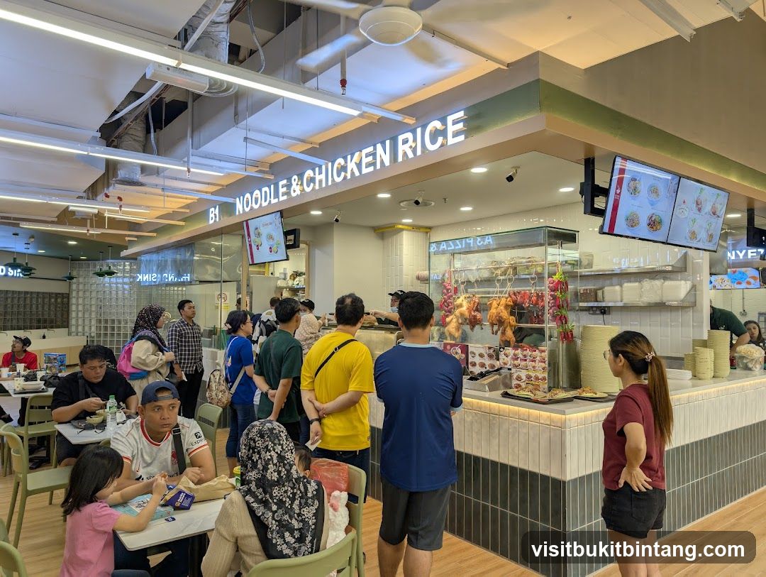 Food Stall with Customers